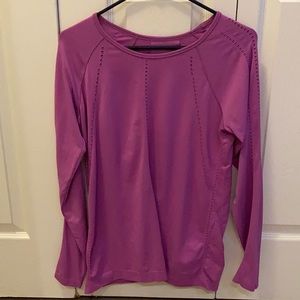 Pink Athleta Foothill Long Sleeve Top